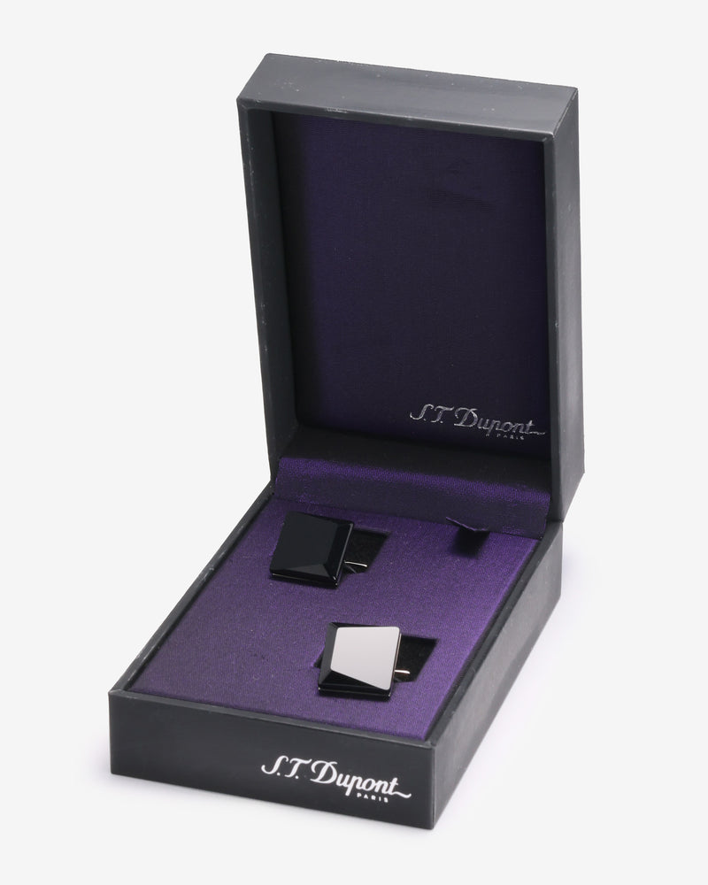 S.T. Dupont 5245 Casino Royale James Bond 007 Palladium Onyx Cufflinks