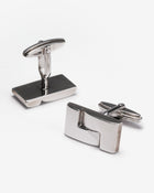 Dunhill L-Shaped Silver Cufflinks