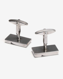 Dunhill L-Shaped Silver Cufflinks