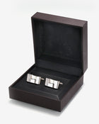 Dunhill L-Shaped Silver Cufflinks
