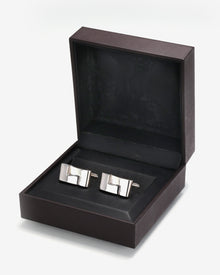 Dunhill L-Shaped Silver Cufflinks