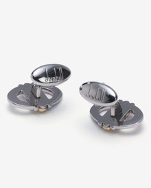 Dunhill L-förmige silberne Manschettenknöpfe