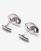 Dunhill L-förmige silberne Manschettenknöpfe