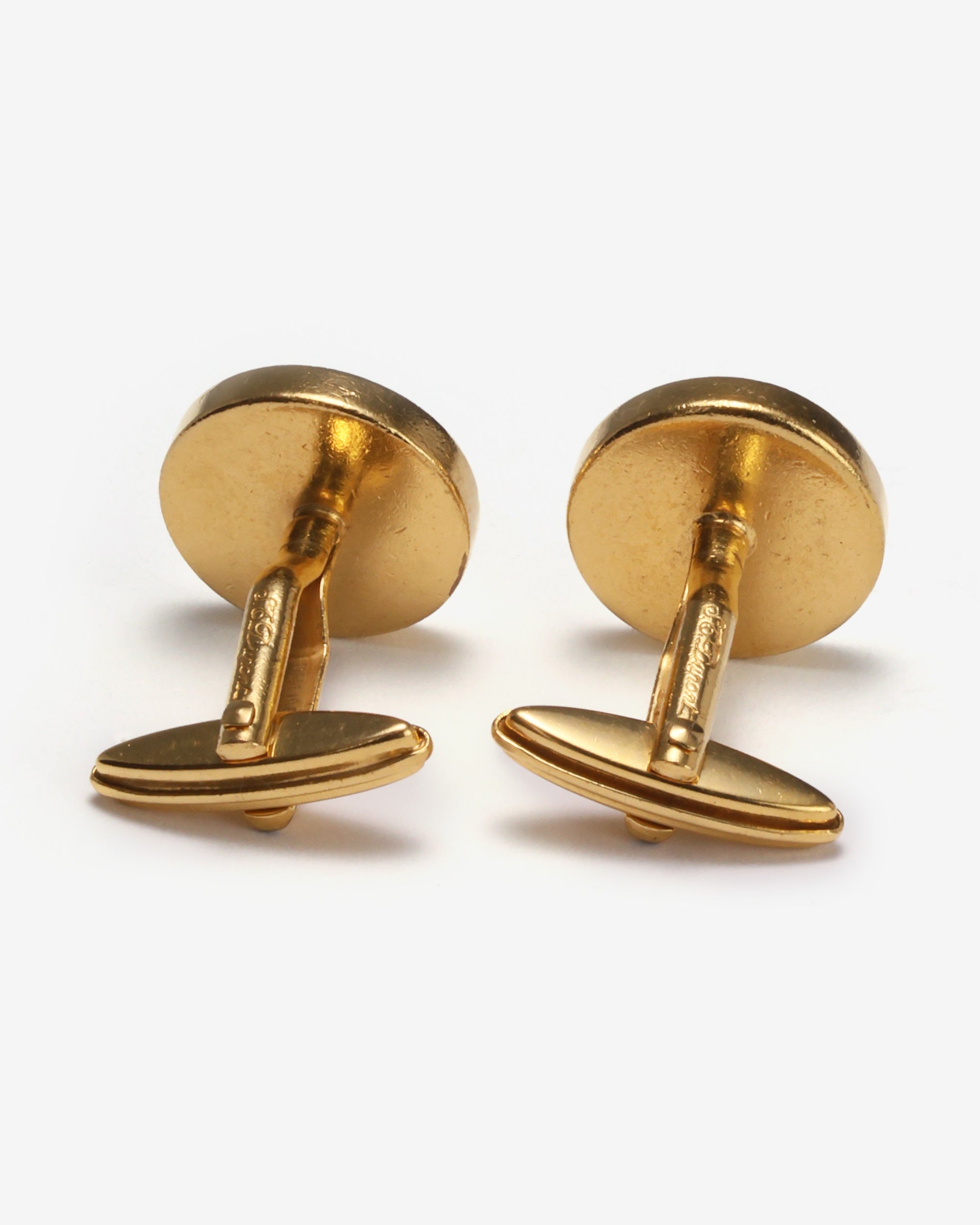 S.T. Dupont Gold Round Cufflinks