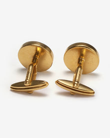 S.T. Dupont Gold Round Cufflinks